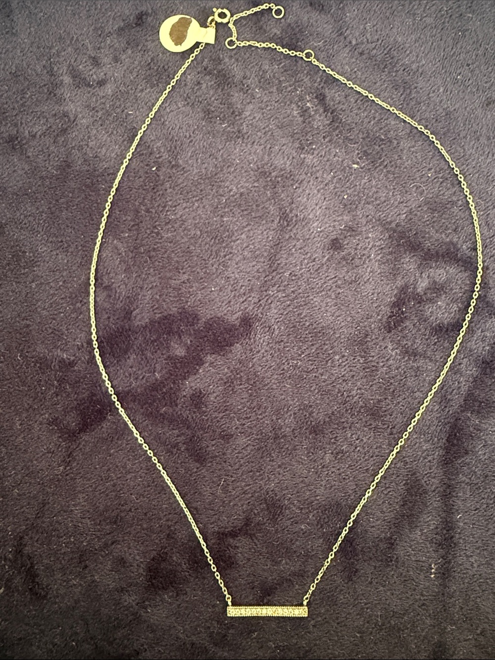 Silver studded necklace with gems